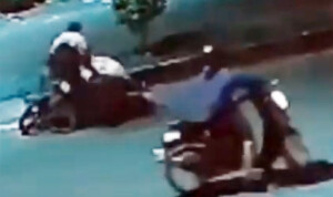 Aksi Begal Terekam CCTV