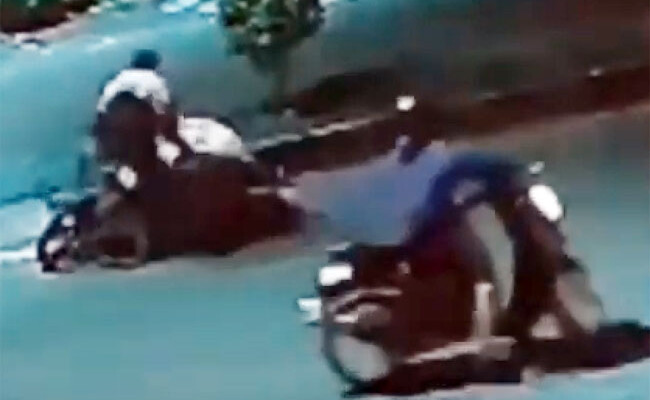 Aksi Begal Terekam CCTV