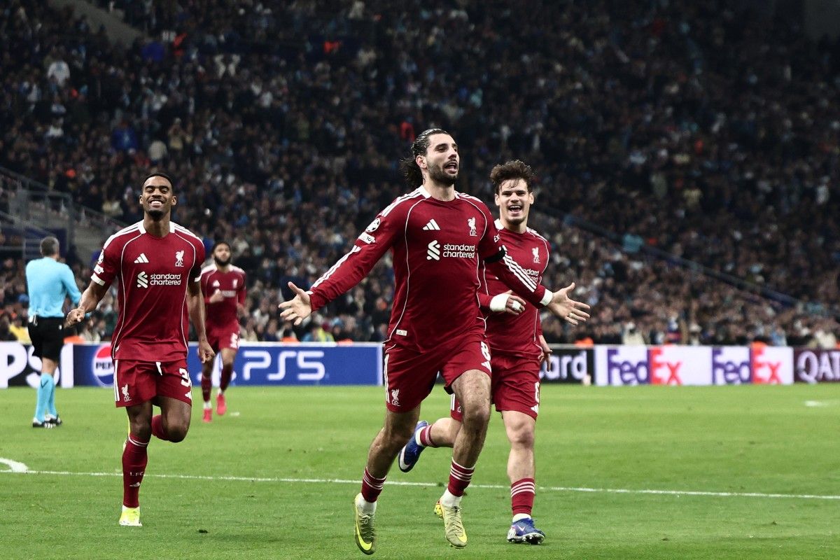 Liverpool Cetak 3 Gol di Marseille