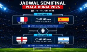 Jadwal Semifinal Piala Dunia
