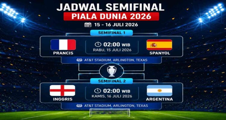 Jadwal Semifinal Piala Dunia Jadwal Semifinal Piala Dunia